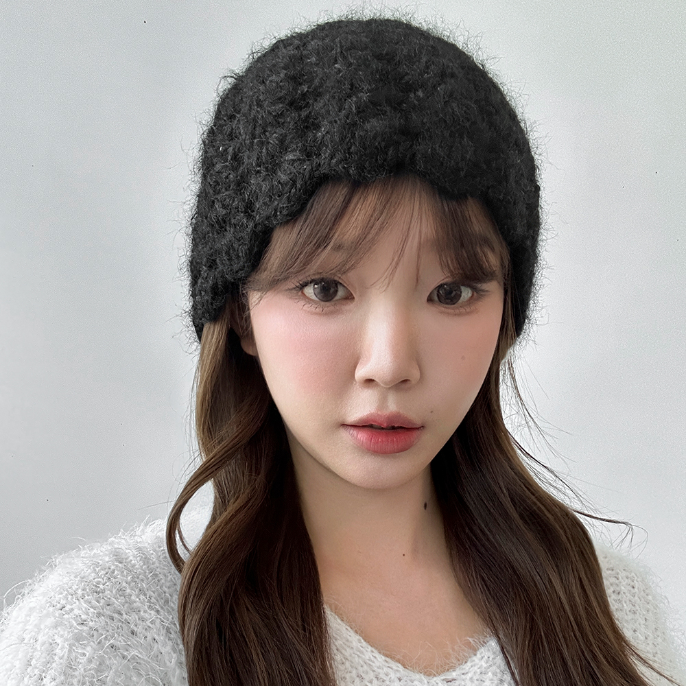 크로셰 겨울 니트 벙거지 여성 겨울 버킷햇 이미지 6