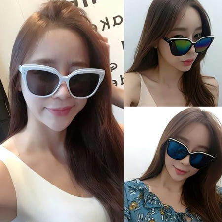 [자사 협력업체]폭시 미러 선글라스 남녀공용 대체 품 유사 디자인 태양광 보호 아이 웨어 패션 액세서리