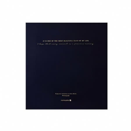 자사 협력업체 모닝글로리 양장접착앨범 30매 네이비 앨범 파일 북 스크랩 공책 기록 포토북 문서 보관