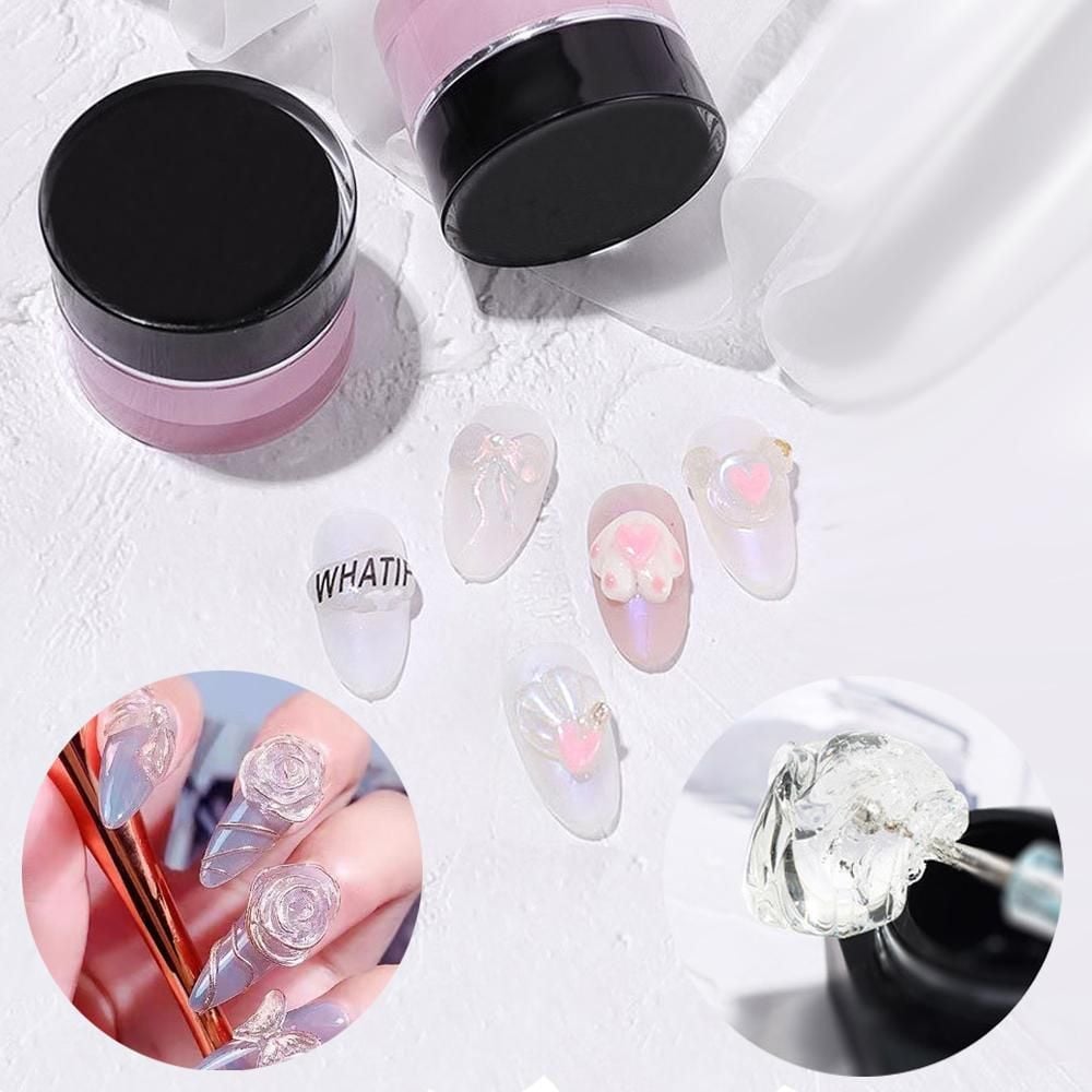 네일아트 말랑말랑 쪼물젤 8ml 2종 클리어 화이트 클리어 쪼물젤 - 상품 이미지