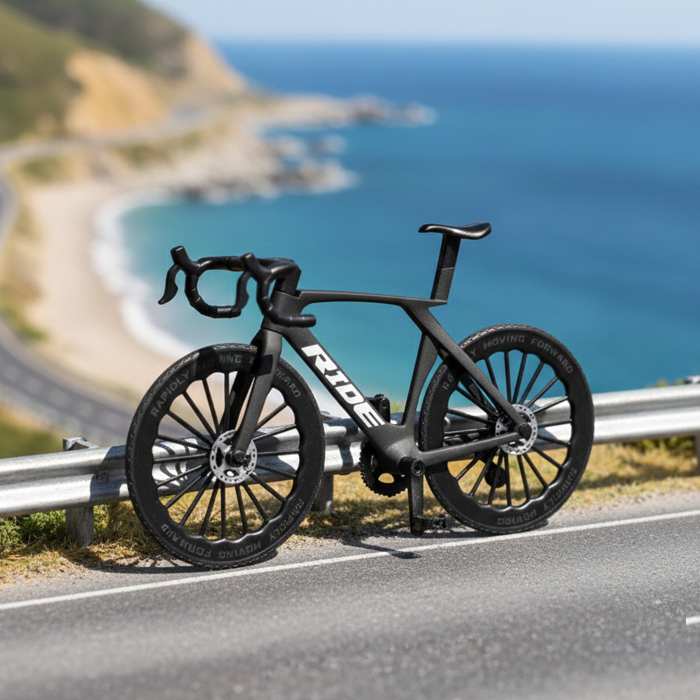 자전거 모형 피규어 미니어처 다이캐스트 인테리어 소품 장식품 RIDE 로드 바이크 화이트 - 상세 이미지 2
