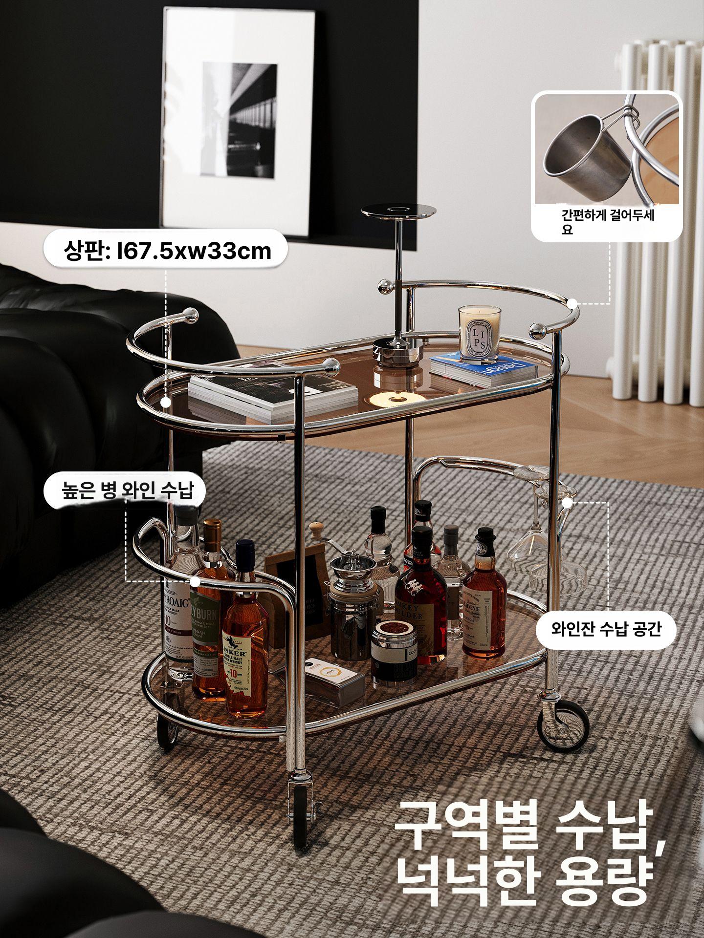 이동식 사이드테이블 소파 테이블 거실 침대 협탁 미니 티 보조 - 상세 이미지 4