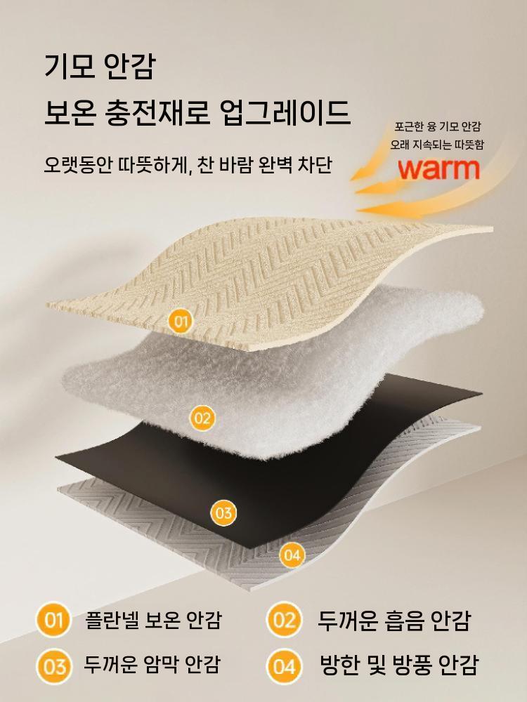 극세사방한커튼 두꺼운 큰창 겨울 우풍 단열 도톰 에너지 - 상세 이미지 3