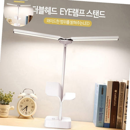 더블헤드 LED 탁상등 스탠드 각도조절 다용도 거치대