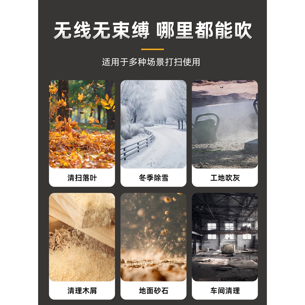 휴대용송풍기 제설용 눈치우는 블로워 초강력 자동제설기 터빈 낙엽 세차 - 상세 이미지 3
