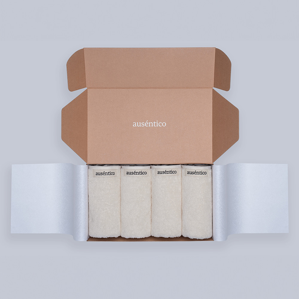 오센티코 페이스타올 선물세트 210g, 샌드베이지, 4장 - 상품 이미지