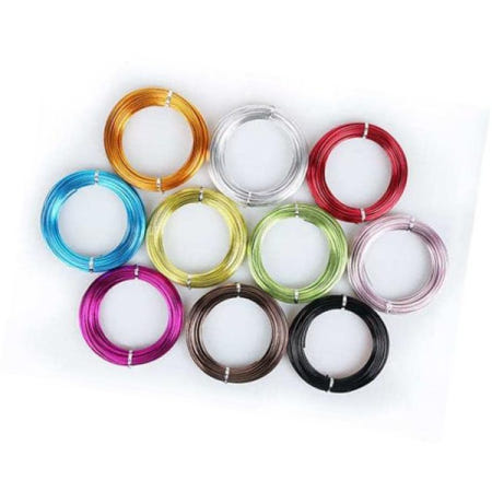 포비월드 철사공예 칼라 철사 알루미늄 와이어 아트 공예 와이어공예 공예철사 3mmx6.4M