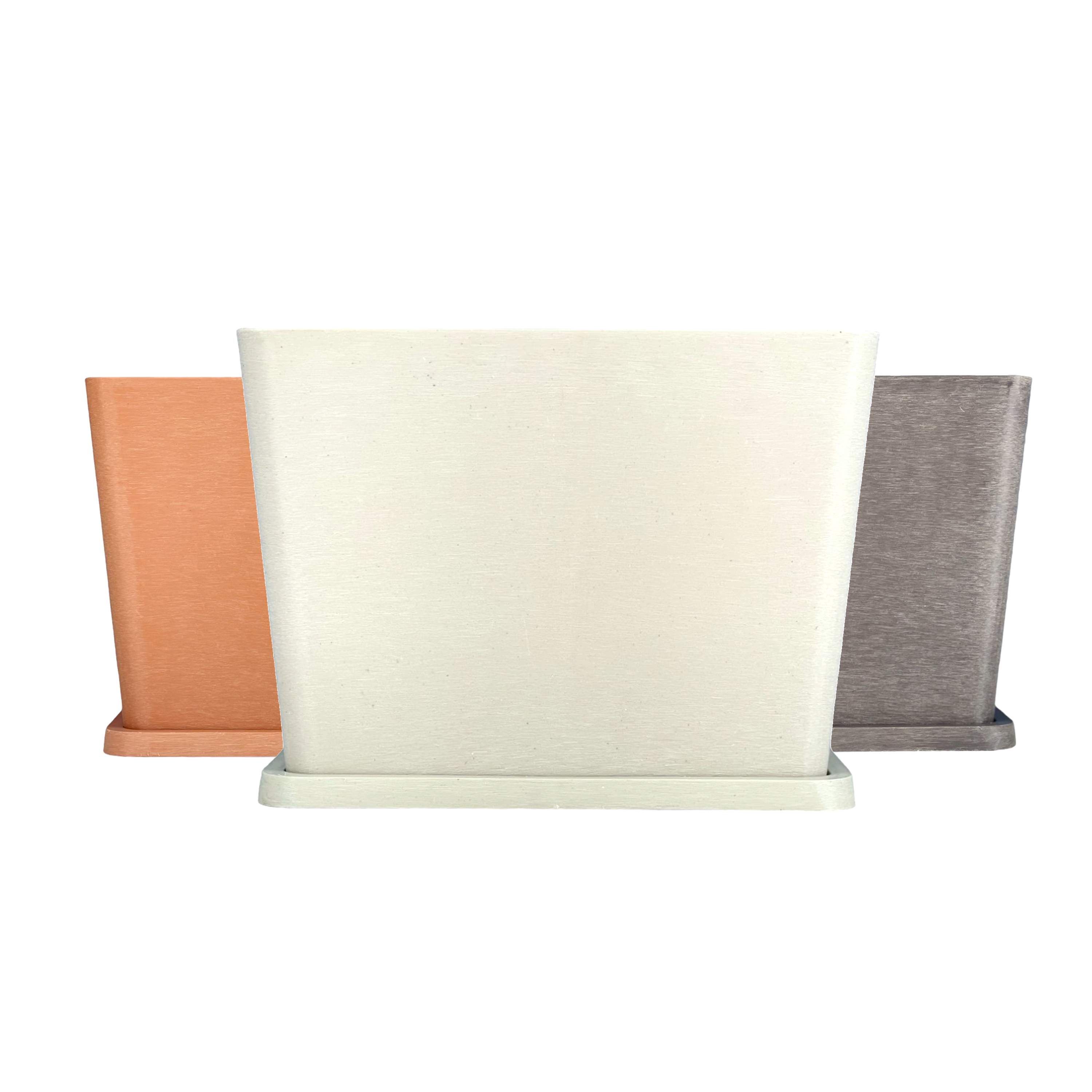 피클레온 WPC 화분 낮은 직사각 27x16x20cm 그레이 GR - 메인 이미지