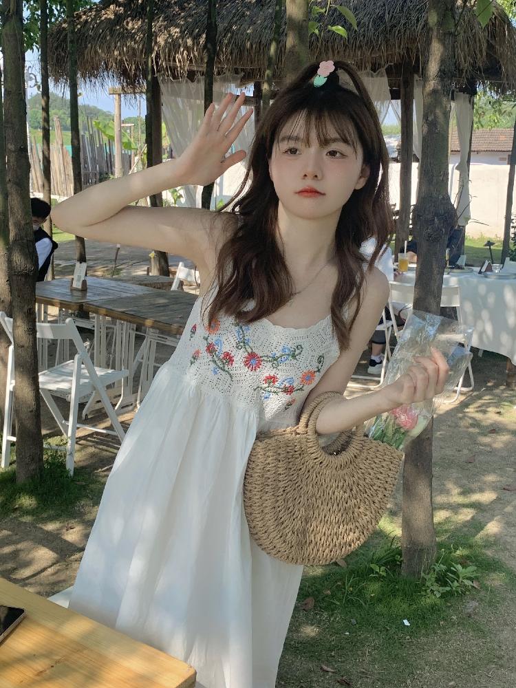 에스닉 원피스 휴가 해외여행 바캉스 빅사이즈 여름 민소매 - 상세 이미지 4