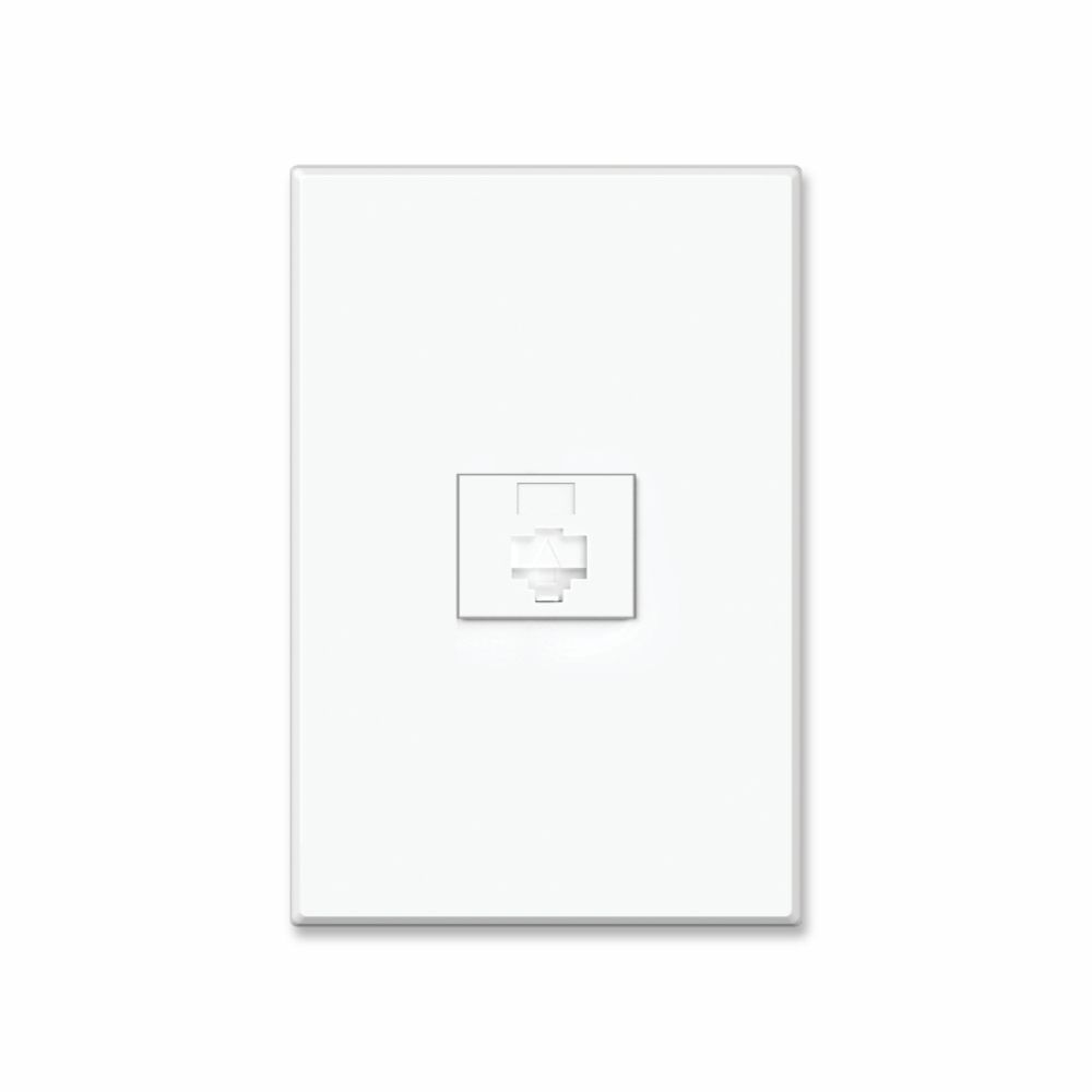 TI1 대각 CAT.6 모듈러 RJ45 인터넷 8P 화이트 매입 배선기구 틸인스 - 상품 이미지