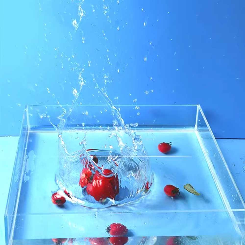 촬영용 아크릴 수조 얕은 소품 사진 콘텐츠 스튜디오 100x60x5cm - 상세 이미지 2