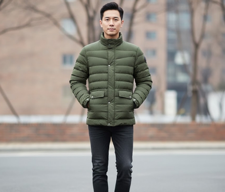 밀레 아웃도어 남성 겨울 퀄팅형 레포 경량 구스다운 패딩점퍼 - 상세 이미지 4