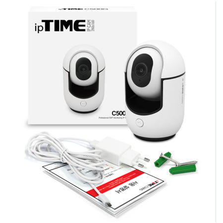 C500G [아이피타임] 500만 화소 홈 CCTV IP 카메라 / PT 컨트롤 / 순찰 지원 / 움직임 감지 지원