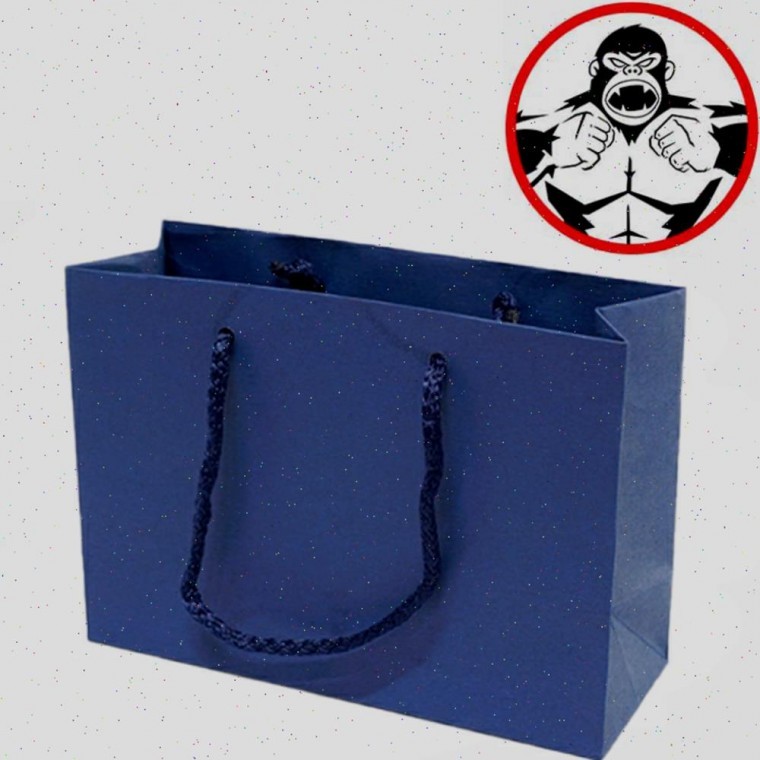 킹콩 쇼핑백 고급 엠보 쇼핑백 22x8x16cm 1묶음100장 - 메인 이미지