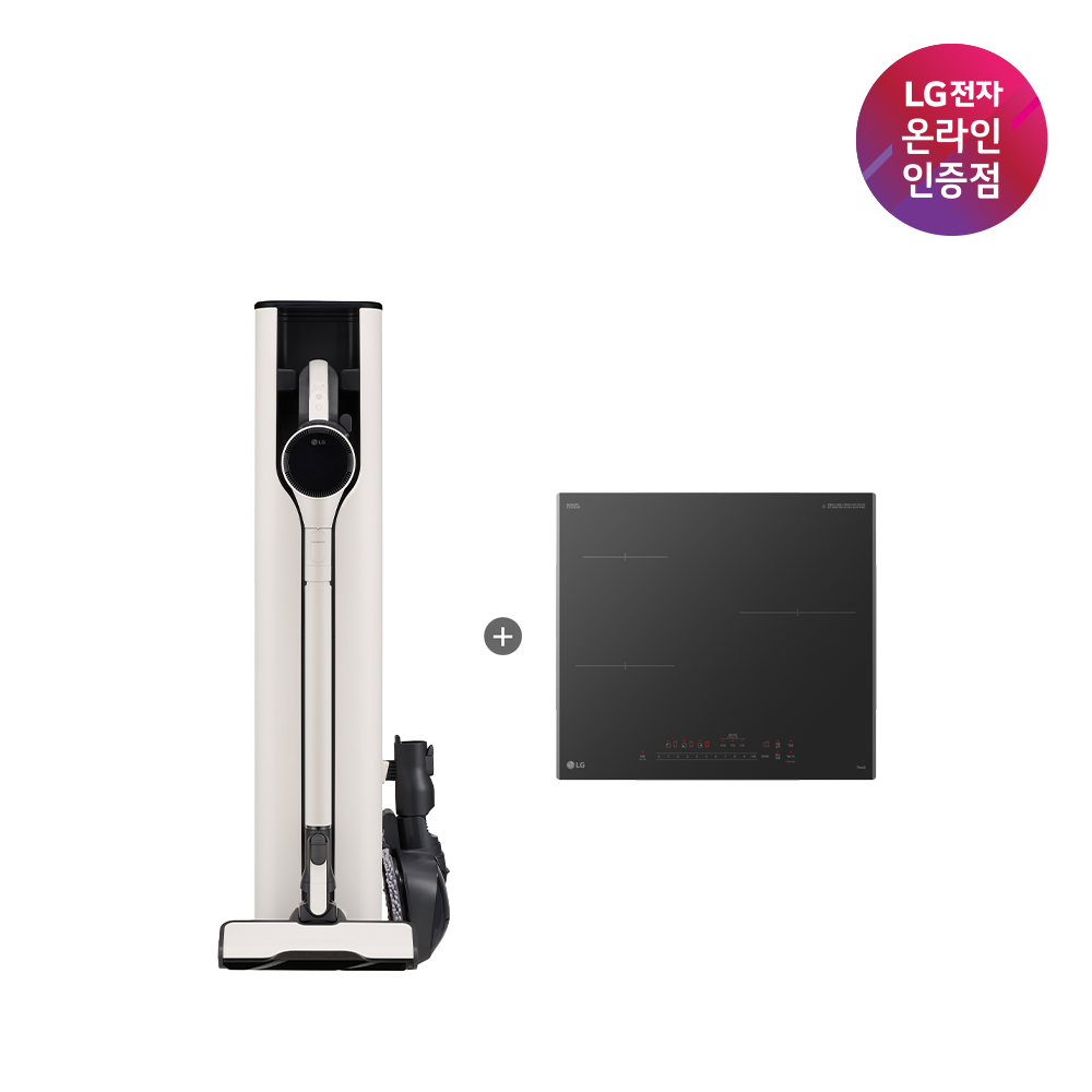 LG 코드제로 오브제컬렉션 A9S + LG 디오스 인덕션 (AX948BWE + BEI3ASB2OE) - 상품 이미지