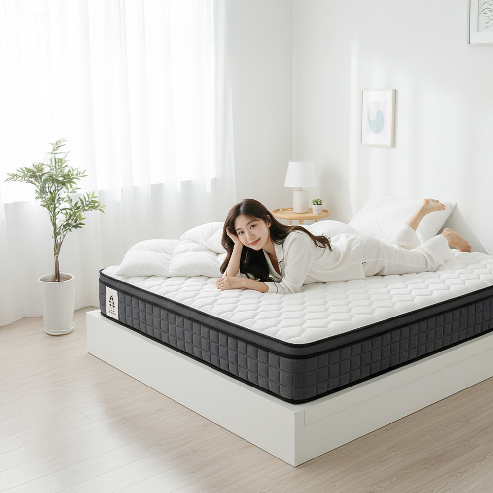 올인홈 침대 매트리스 슈퍼싱글 퀸 메모리폼 포켓 스프링 바닥매트 SS 15cm