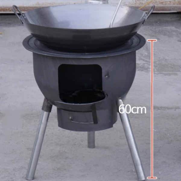 캠핑 강철 화로대 오븐 바베큐 그릴 야외용 화덕 장작 다용도 불판 두께 43cm +3화로 링 - 상세 이미지 4