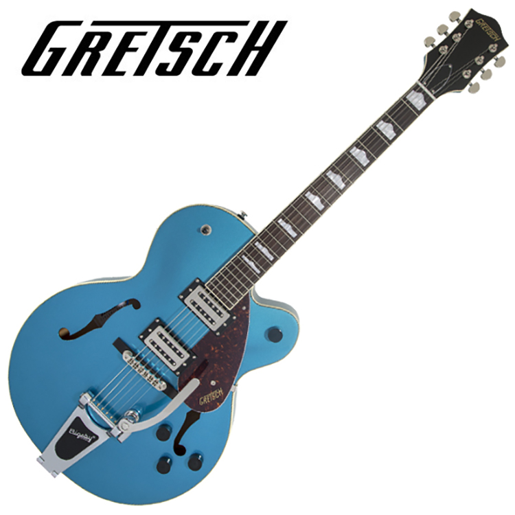 Gretsch STREAMLINER™ G2420T with Bigsby® 그레치 싱글컷 풀할로우 바디 - Riviera Blue - 상품 이미지