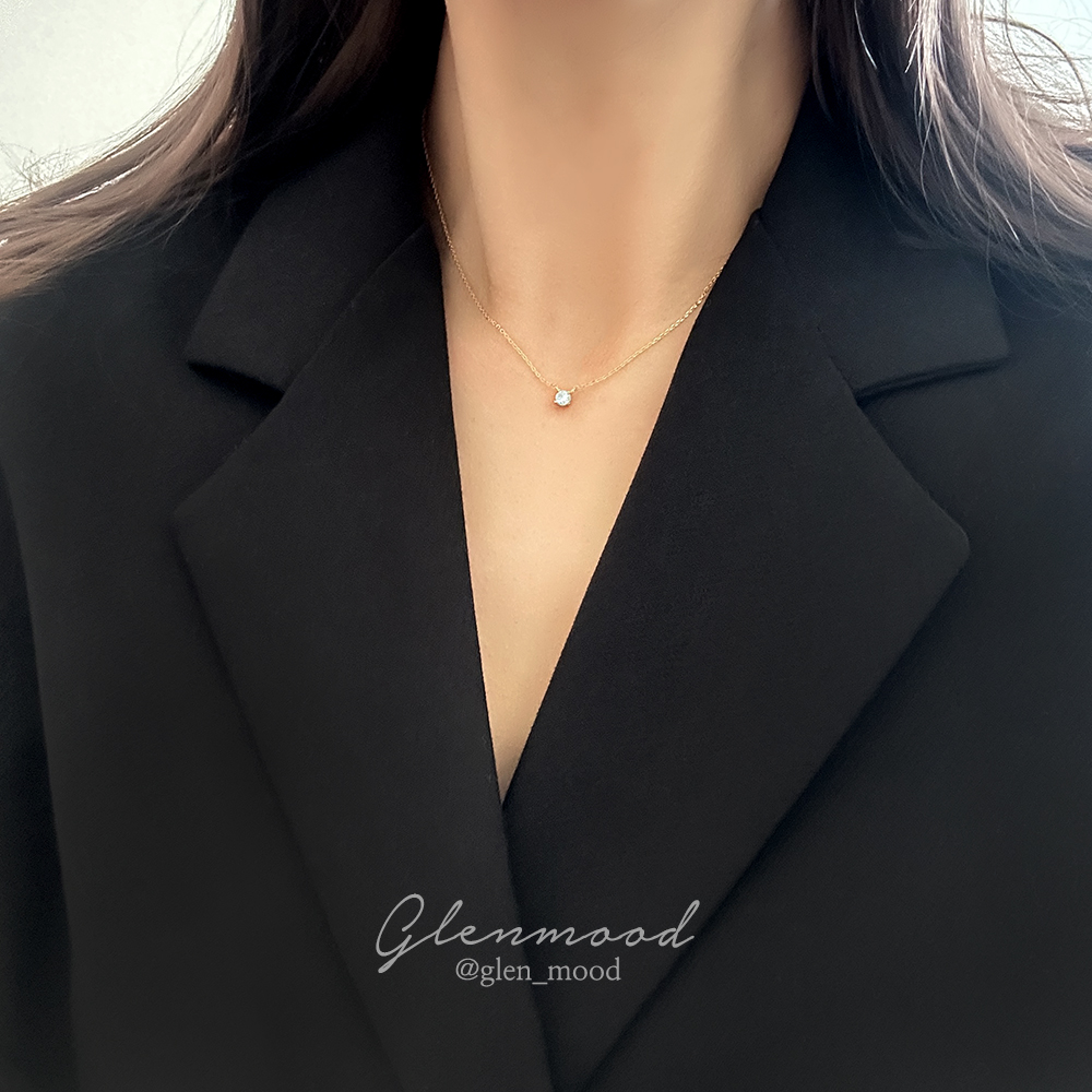 silver925 미니 큐빅 모이사나이트 은 목걸이 925실버 GRA보증서포함 이미지 6