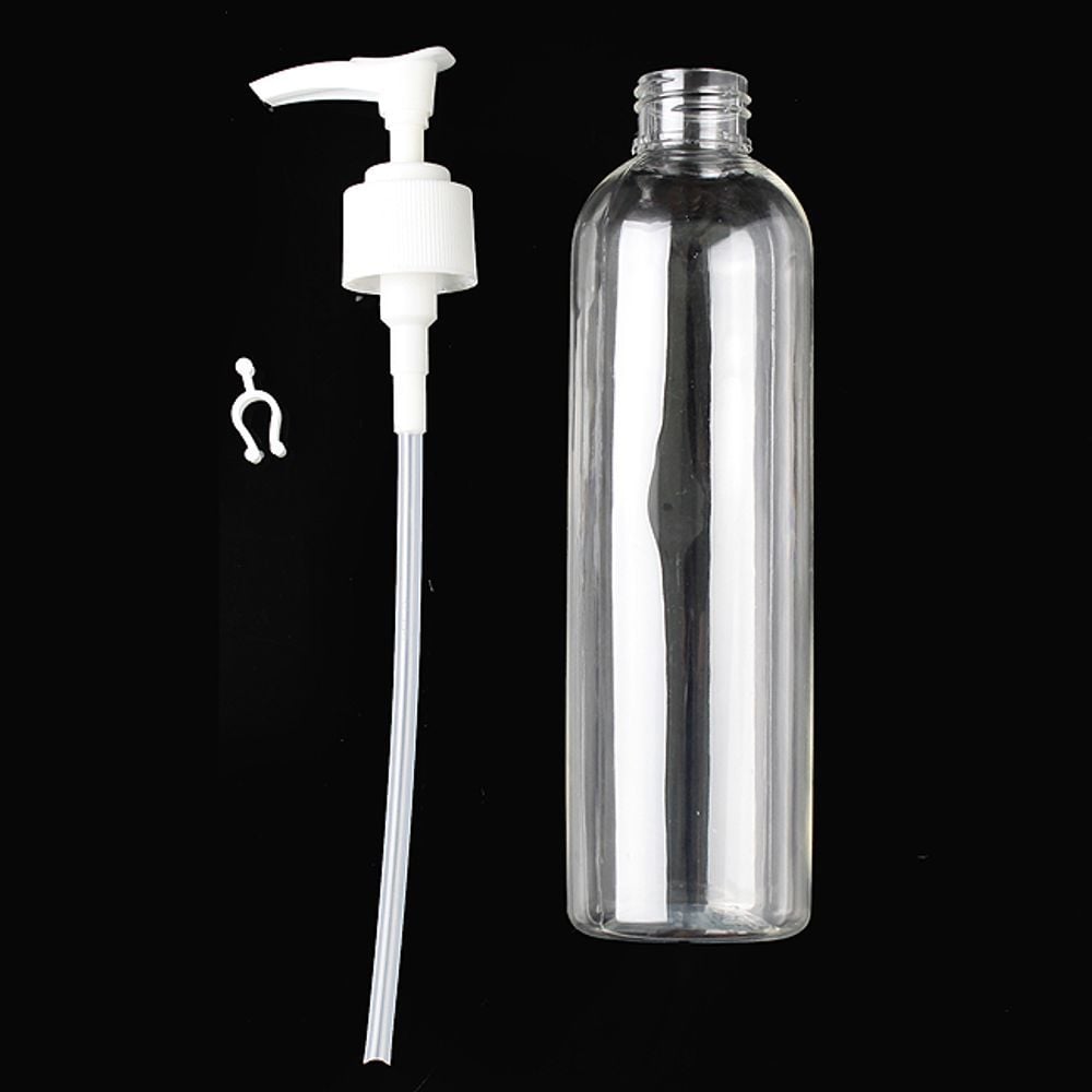 250ml 투명 용기 펌프형 화장품용기 투명펌프용기 - 상품 이미지
