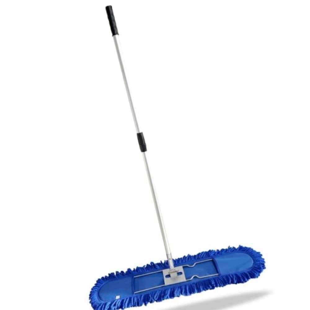 초극세사60cm 알루미늄2단 리스킹세트 흙먼지제거 업소 밀걸레 - 상품 이미지