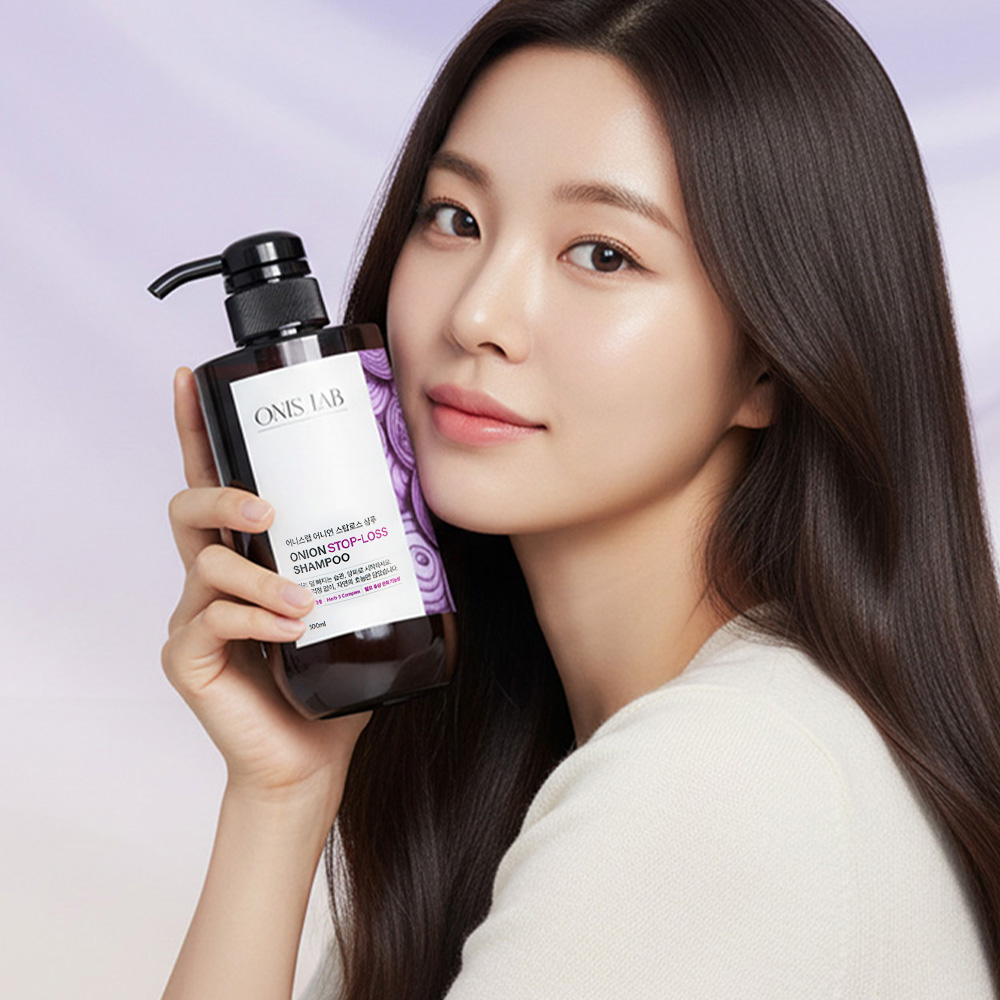 머리빠짐 스탑, 어니스랩 어니언 스탑로스 탈모 샴푸 (양파 샴푸, 탈모 샴푸, 패스트 샴푸 ) 500ml - 상세 이미지 2
