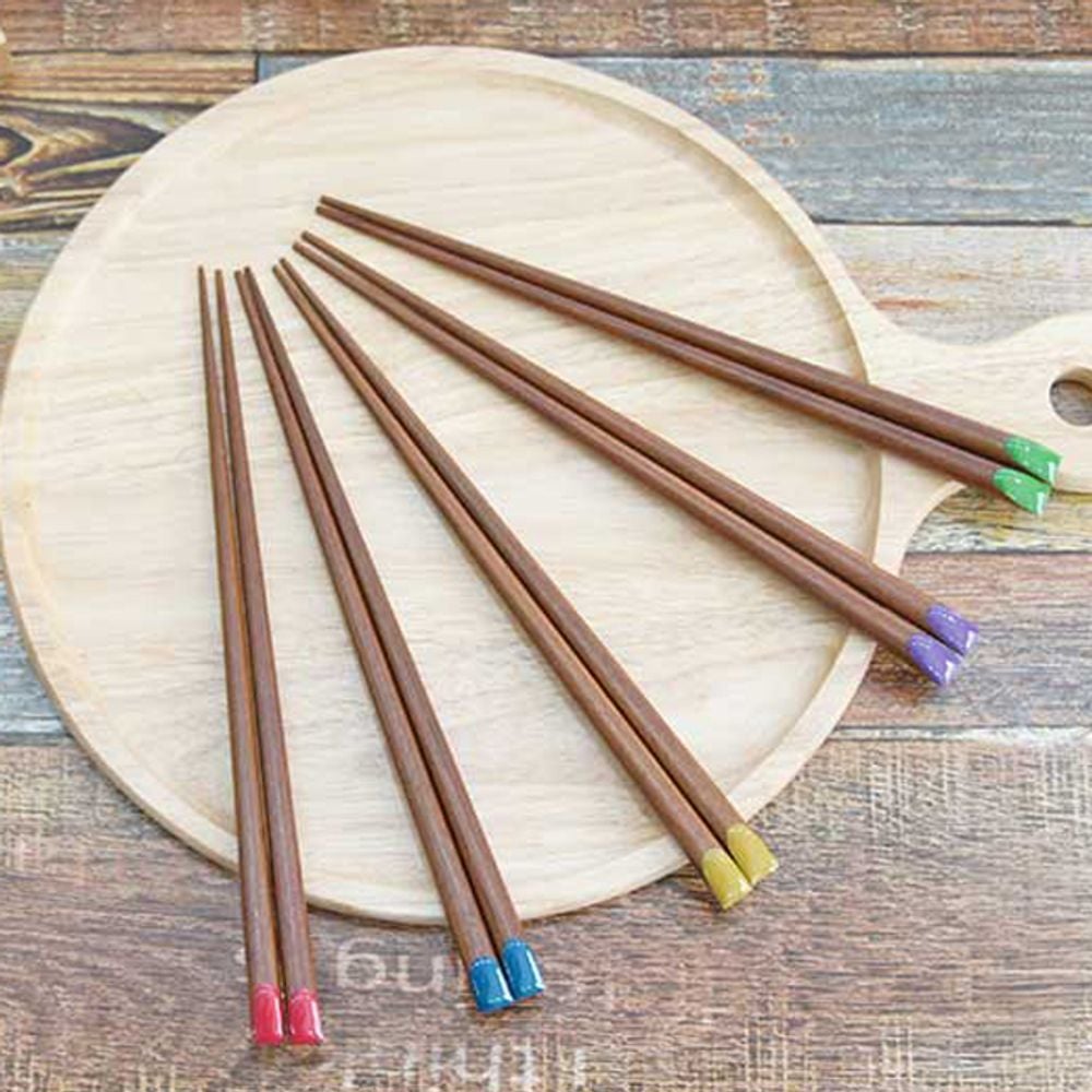 일본 컬러 나무젓가락 랜덤 1P 일식 스시 요리 젓가락 랜덤컬러 - 상품 이미지