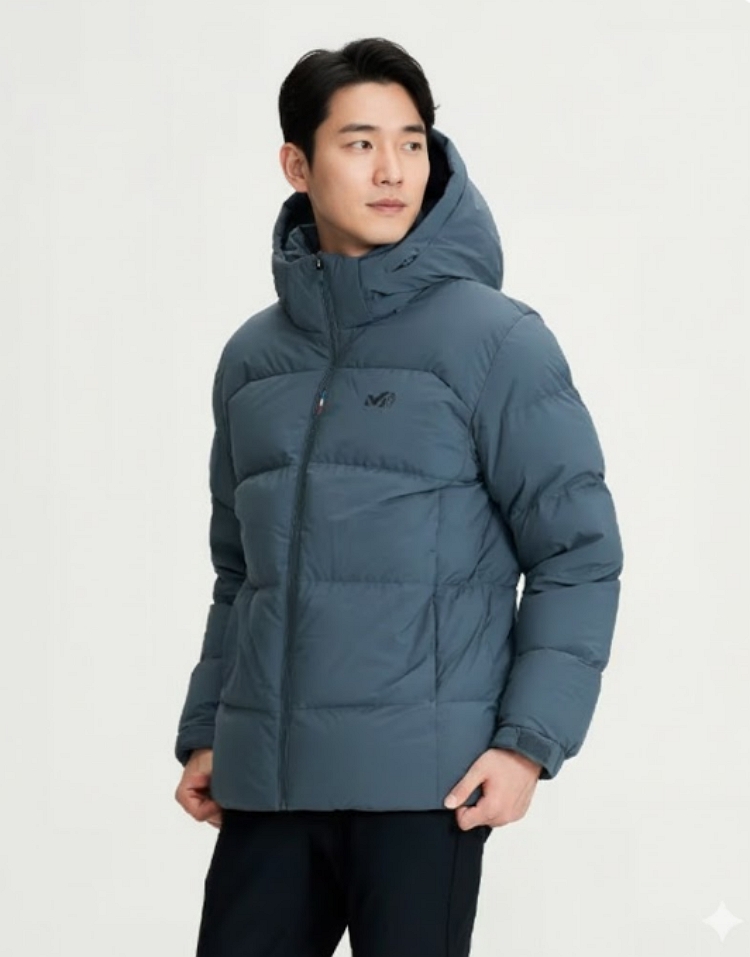 밀레 남성 겨울 프리미엄 콜드제로 퀄팅헤비 아웃도어 구스다운 패딩점퍼 - 상세 이미지 3