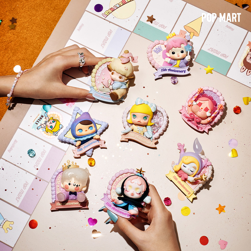 [팝마트] POP MART 15주년 파티 시리즈 마그넷 - 상품 이미지