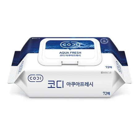 쌍용C&B 쌍용)코디아쿠아프레시물티슈(캡형/72매)