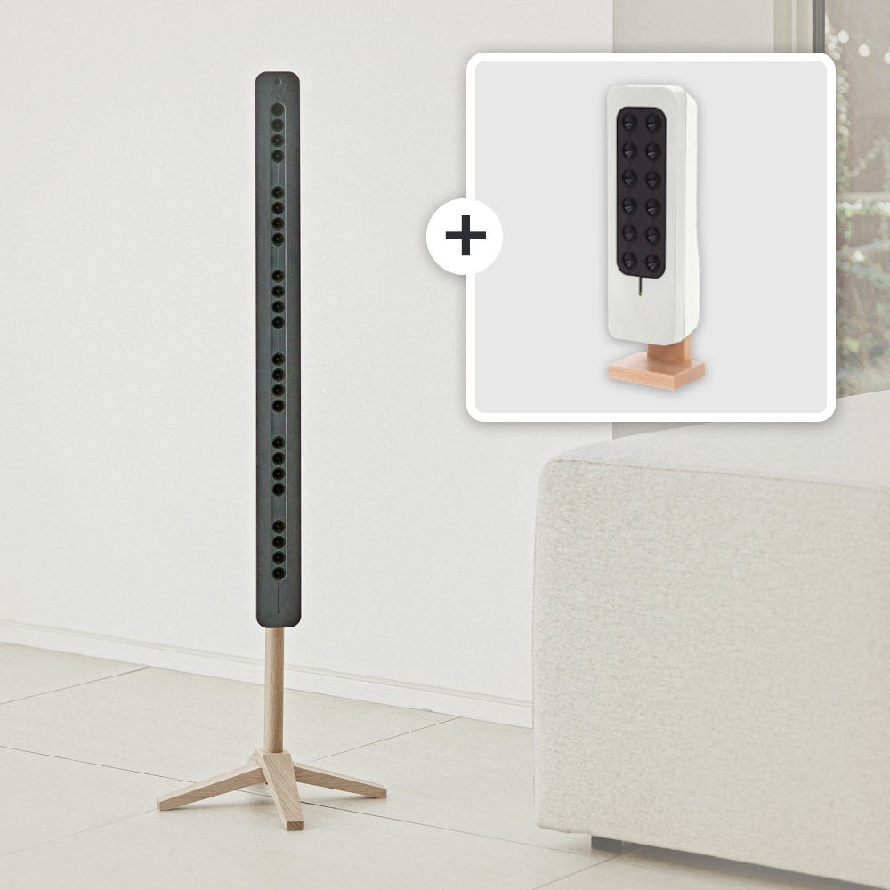 테코야 Home 블랙+Room 세트 공청기 무필터 미세먼지 탈취 새집증후군 비염완화