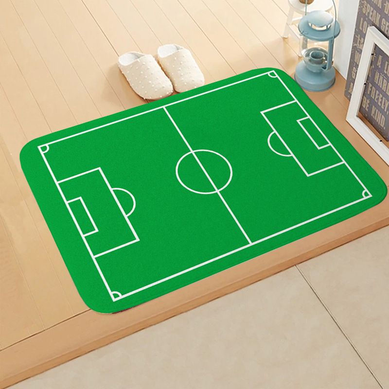귀여운 축구장 발매트 공부방 화장실 논슬립 발판 B 40 x 60cm (플란넬) - 상세 이미지 3