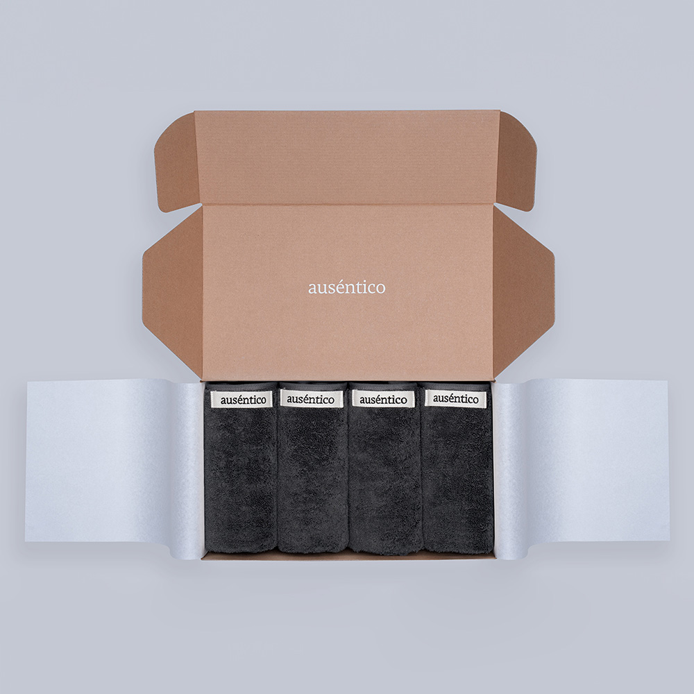 오센티코 페이스타올 선물세트 210g, 스톤그레이, 4장 - 상품 이미지