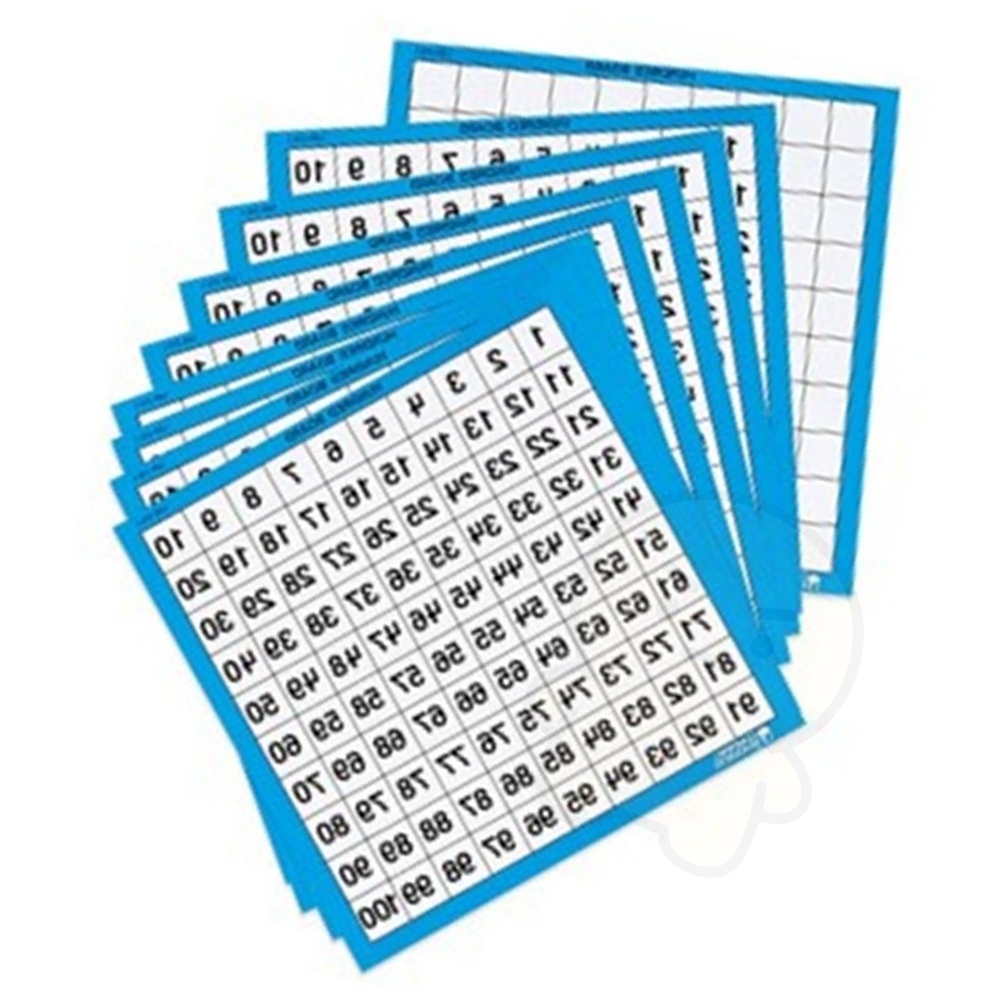 공부방 100숫자판 세트 저학년 수셈판 교구 장난감 - 상품 이미지