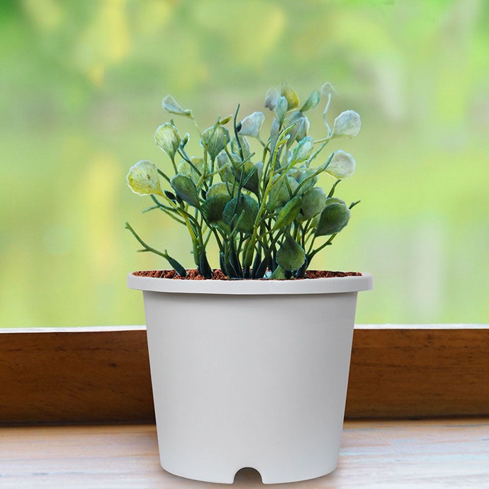 베하몰 플라스틱 포트 화분 3.6L 20x17cm 화이트 - 상품 이미지