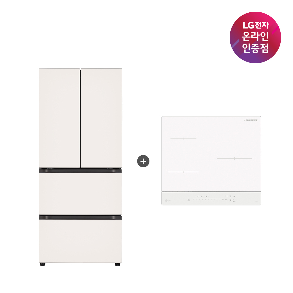 LG 디오스 오브제컬렉션 김치톡톡 + LG 디오스 인덕션 세트 (Z408MEEF23 + BEI3QKHLOE) - 상세 이미지 2