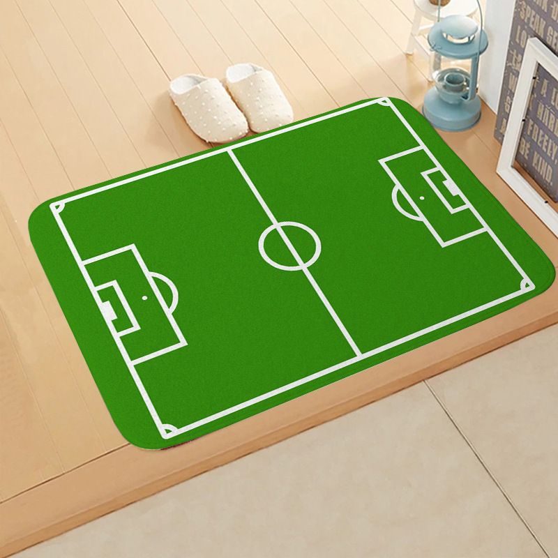 귀여운 축구장 발매트 공부방 화장실 논슬립 발판 B 40 x 60cm (플란넬) - 상세 이미지 4