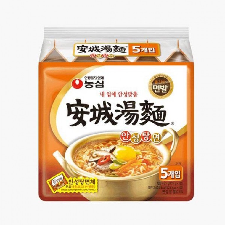 안성탕면 봉지 5개 팩 농심 - 상품 이미지