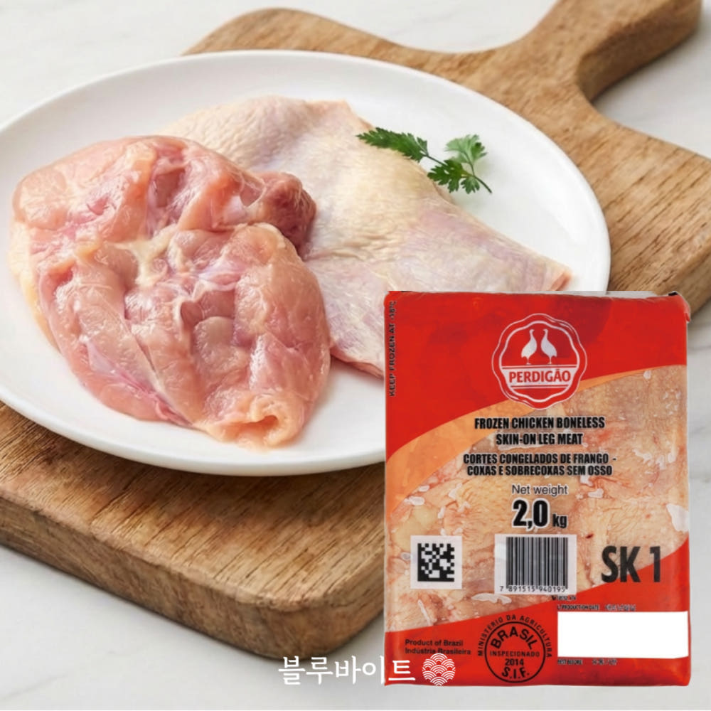 닭정육 페르디가오 닭다리살 뼈없는 순살 브라질산 냉동 12kg, 1개 판매처 상세 정보 이미지 3