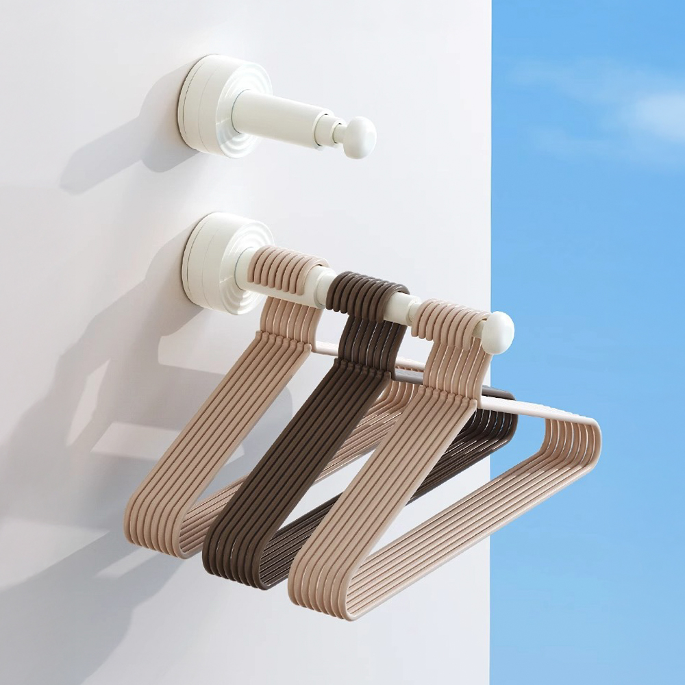 살림살림 무타공 접이식 공간창출 틈새 행거 옷걸이 거치대