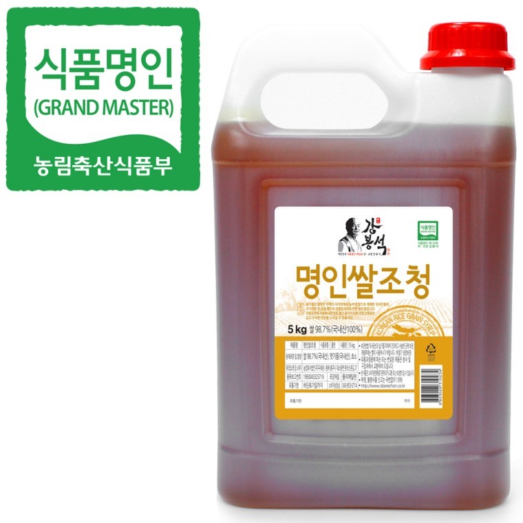 강봉석조청 명인 쌀조청 5kg/식품명인 강봉석/국내산 쌀 - 상품 이미지
