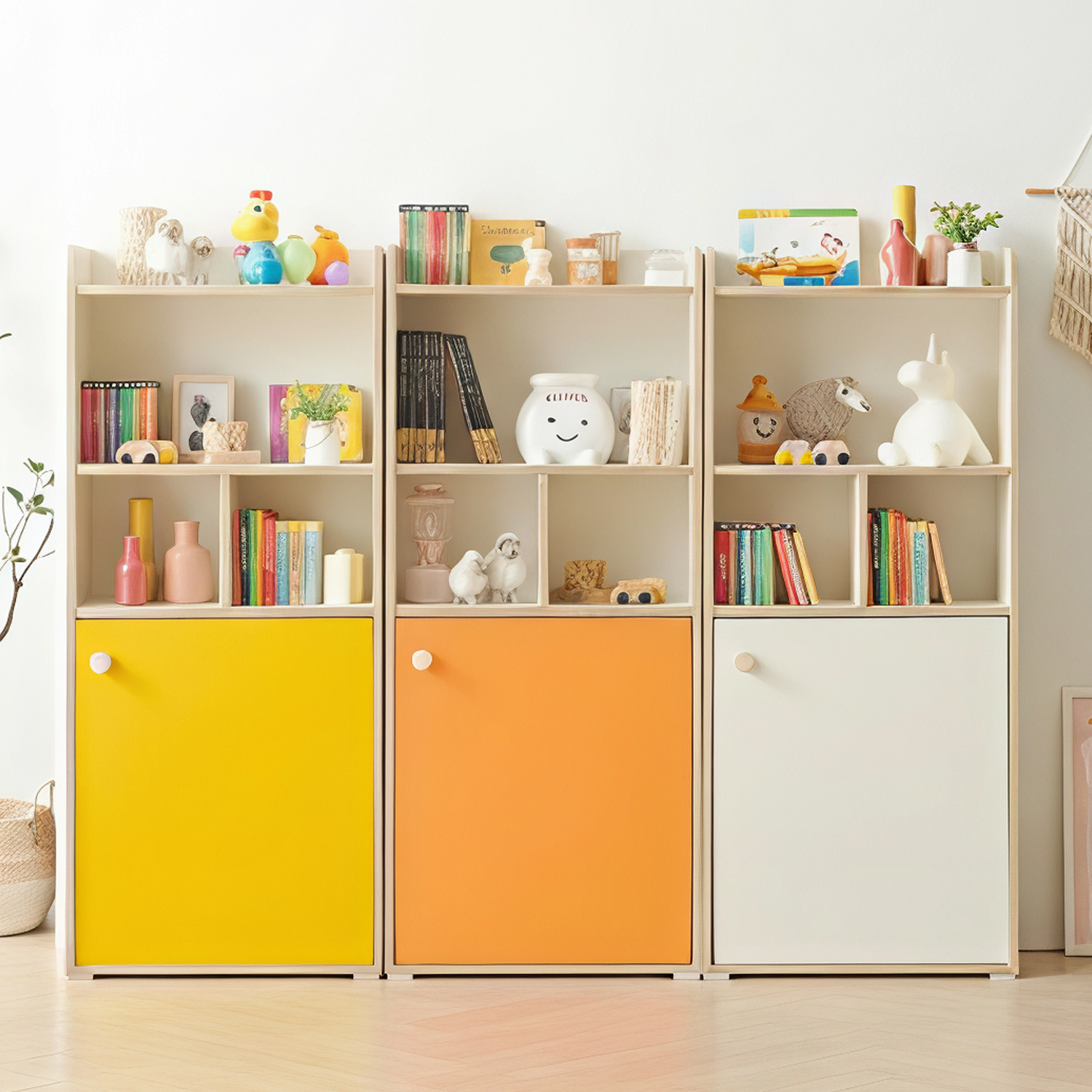 초등학생 책장 유아 4단 600 1도어 아이방 가구 배치