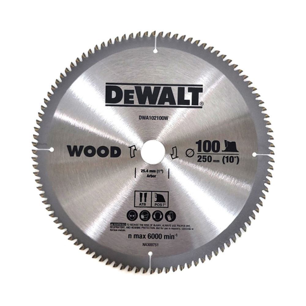 디월트 DWA102100W 씬커프 목공용 원형톱날 250mm 100 - 상품 이미지
