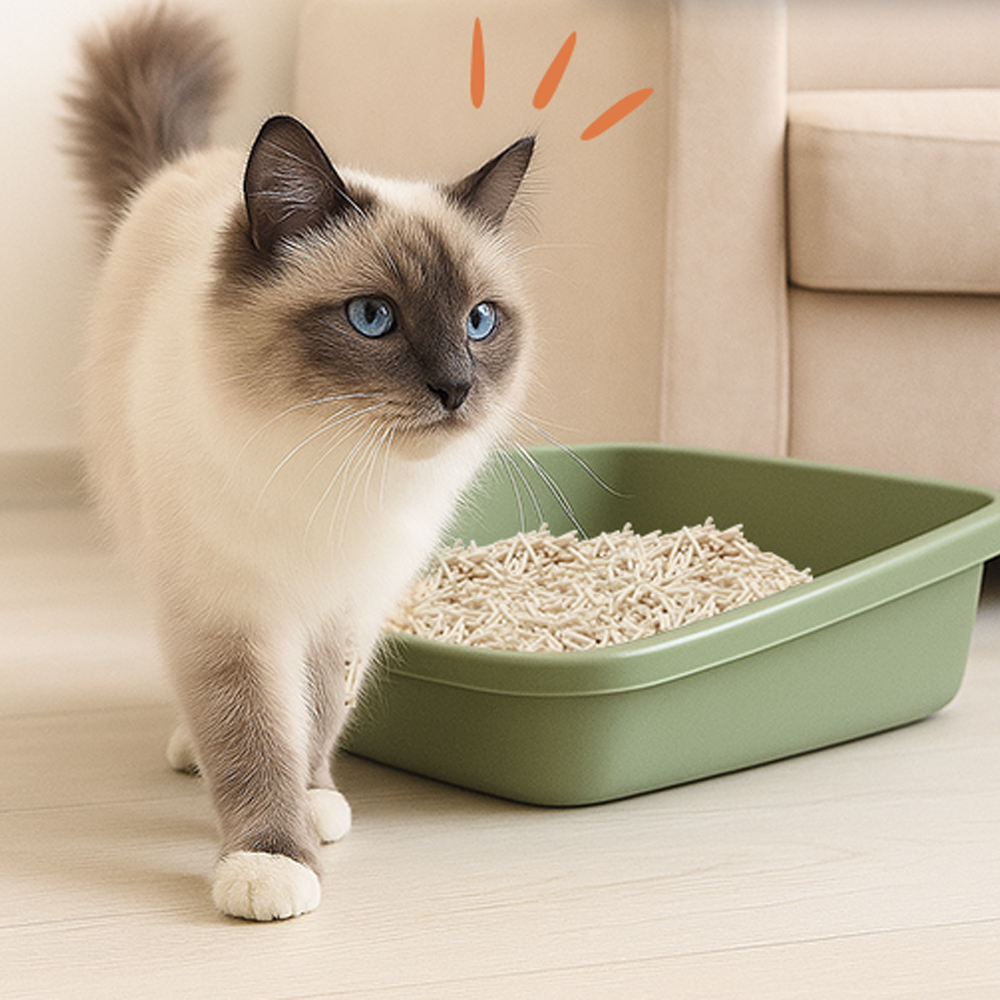 구구펫 두부 모래 18kg 고양이 모래 극세입자 8L 6팩 총 48L