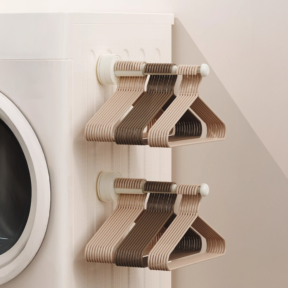 살림살림 무타공 접이식 공간창출 틈새 행거 옷걸이 거치대