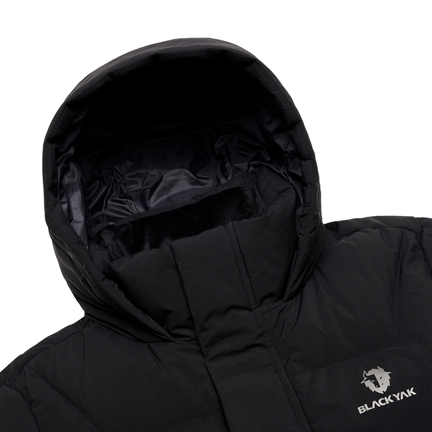 블랙야크 역시즌 공용 롱 패딩 블랙 덕다운 남성 여성 겨울 파카 맥스벤치 다운자켓