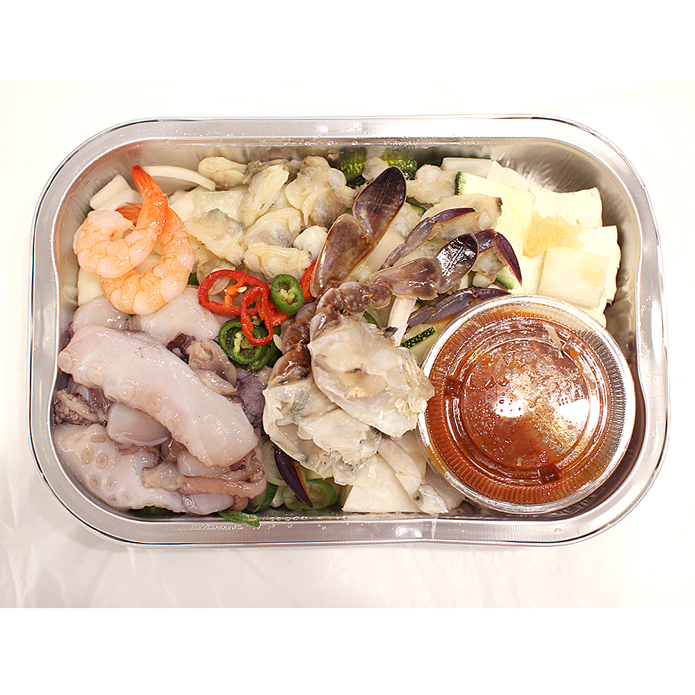 해물된장찌개 밀키트 새우 꽃게 조개살 낙지 포함 물만 넣으면 되는 간편 완제품 2-3인분 이미지 6