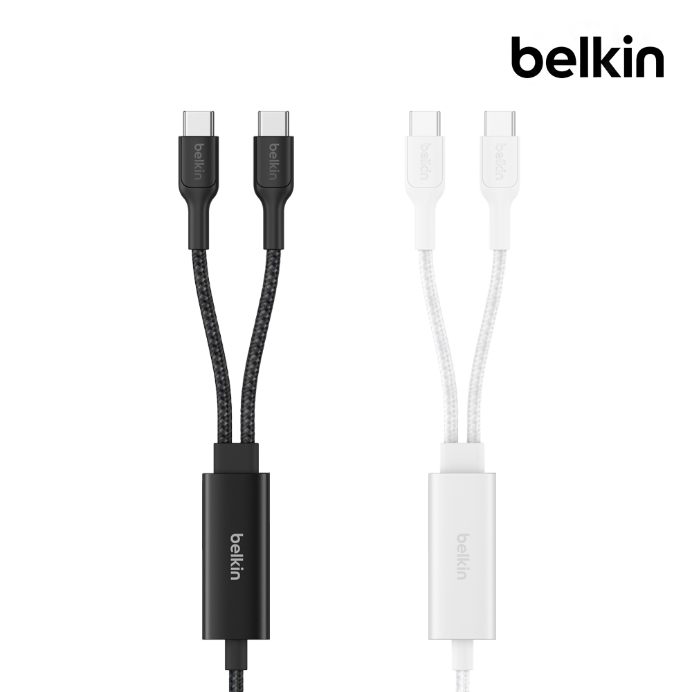 벨킨 140W 듀얼 C타입 브레이디드 초고속 충전 케이블 1.5M CAC004 노트북 아이패드 맥북 호환 제품 이미지