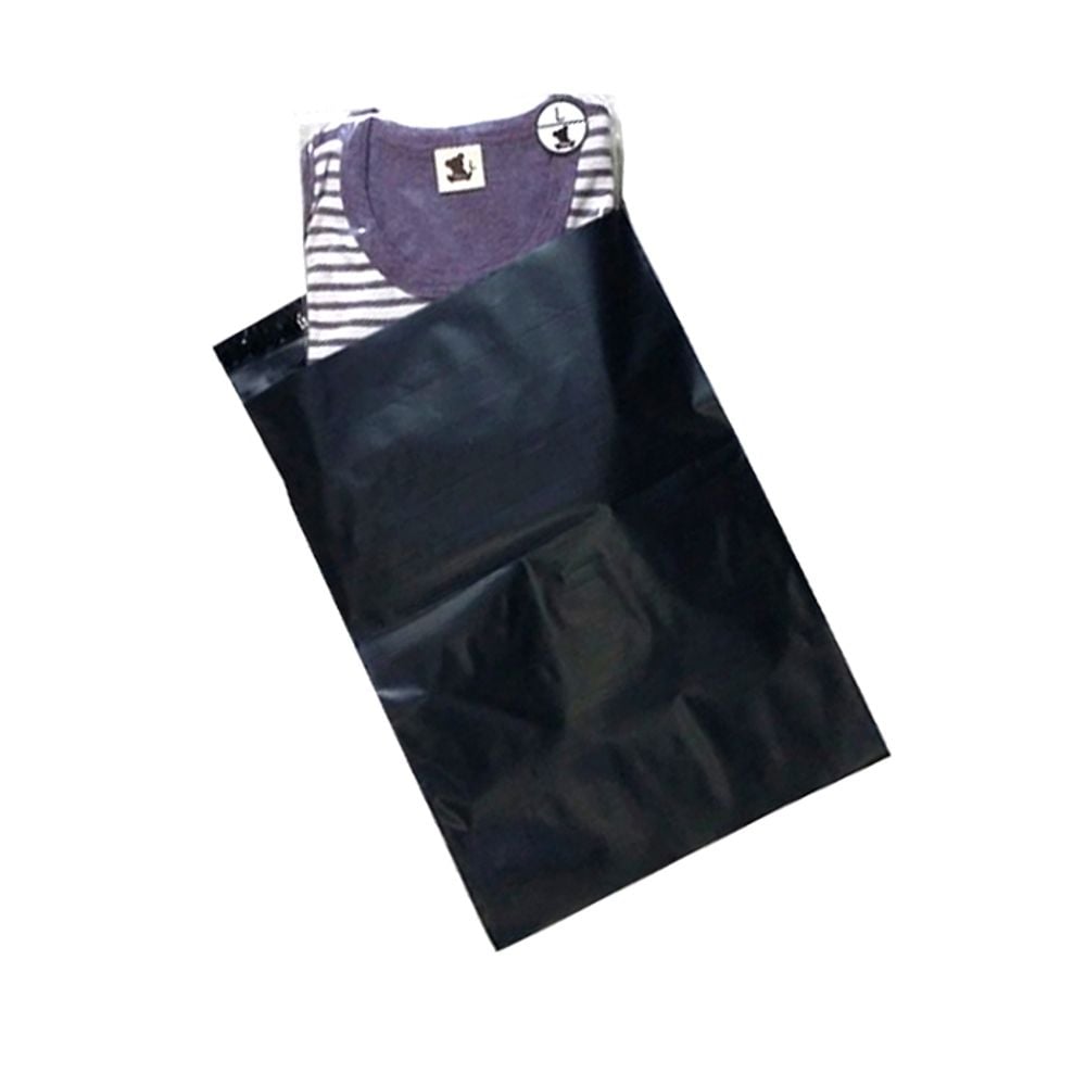(VC) HDPE 택배봉투 30X40cm +4cm 100장 검정0.07mm 검정_두께0.07mm - 상품 이미지