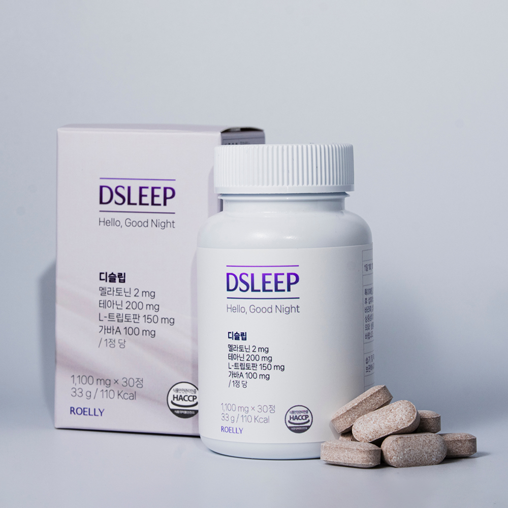 로엘리 디슬립 식물성 멜라토닌 테아닌 트립토판 가바 30정, 1개 이미지 6